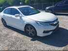2016 Honda Accord Touring White vin: 1HGCR3F9XGA017503