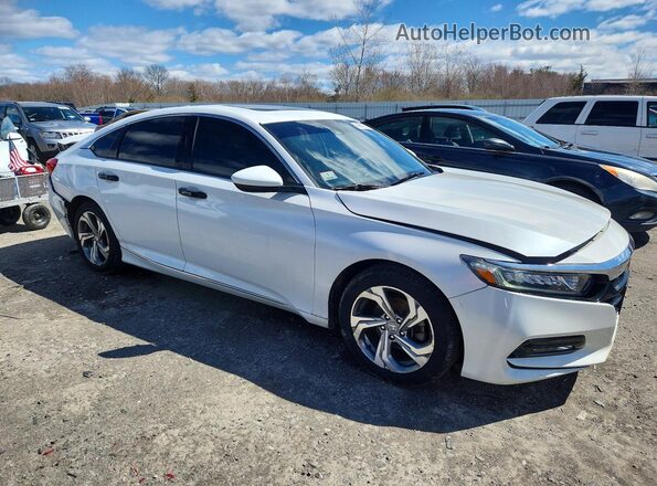 1HGCV1F43JA070992 2018 HONDA ACCORD White Front right