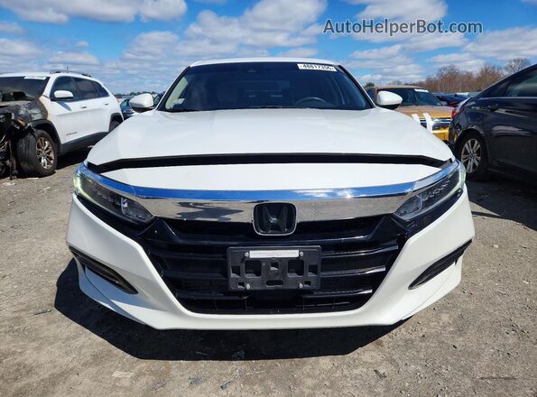 1HGCV1F43JA070992 2018 HONDA ACCORD White Front view