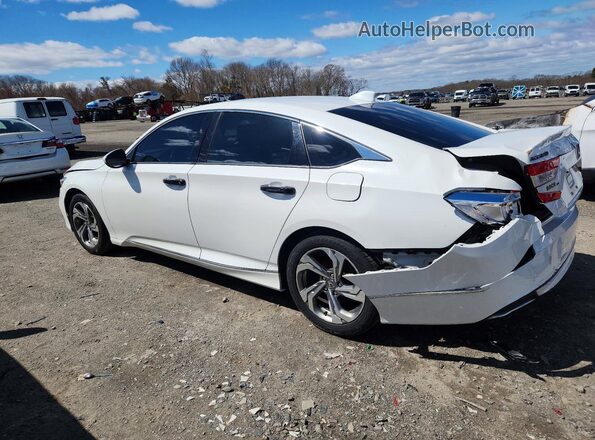 1HGCV1F43JA070992 2018 HONDA ACCORD White Rear left