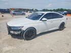 2018 Honda Accord Hybrid Exl White vin: 1HGCV3F56JA015554