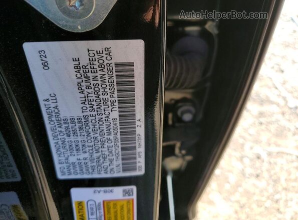 1HGCY2F55PA050418 2023 HONDA ACCORD Black Engine compartment view