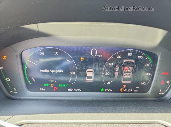 1HGCY2F72SA006743 2025 HONDA ACCORD White Widok zestawu wskaźników