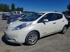 2016 Nissan Leaf S White vin: 1N4AZ0CP1GC311048