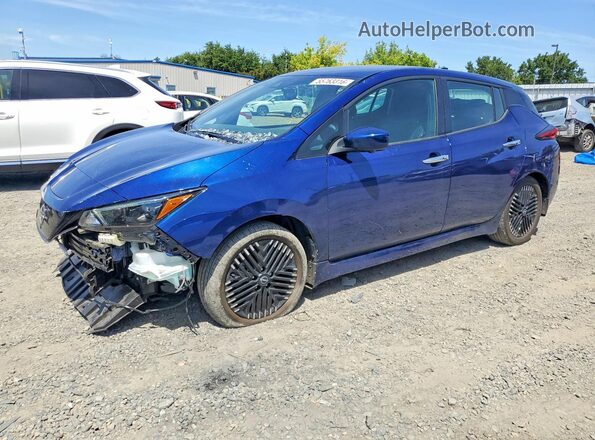 1N4CZ1CV2PC561444 2023 NISSAN LEAF Синий Передняя левая четверть