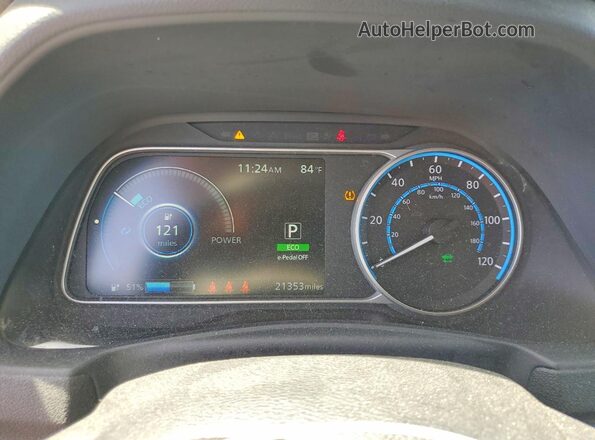 1N4CZ1CV2PC561444 2023 NISSAN LEAF Синий Вид щитка приборов
