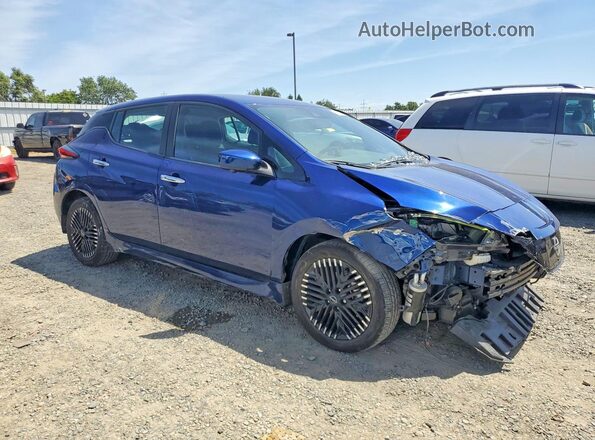 1N4CZ1CV2PC561444 2023 NISSAN LEAF Синий Передняя правая четверть