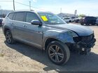 2018 Volkswagen Atlas 3.6l V6 Sel Gray vin: 1V2RR2CA5JC590806