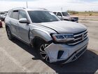 2021 Volkswagen Atlas 3.6l V6 Sel Premium Silver vin: 1V2TR2CA8MC507377