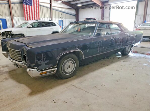 1Y82A862447 1971 LINCOLN CONTINENTA Blue Առջևի ձախ երեք քառորդ տեսարան