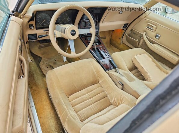 1Z8789S403398 1979 CHEVROLET CORVETTE Tan ხელსაწყოთა პანელის ხედი