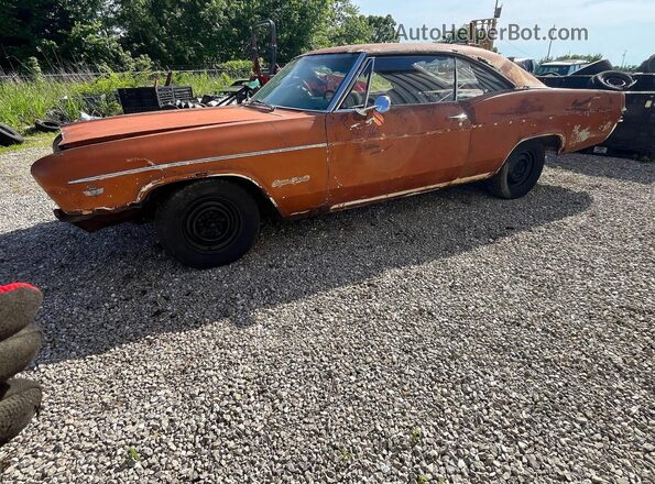 168376S284120 1966 CHEVROLET IMPALA Orange Вид наклейки з VIN-кодом