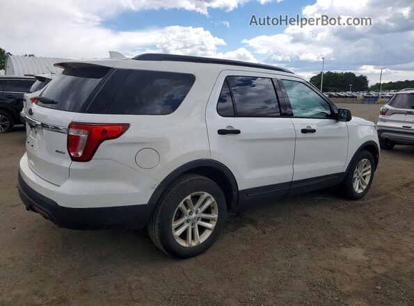 1FM5K8B83GGB00169 2016 FORD EXPLORER Белый Передняя правая четверть