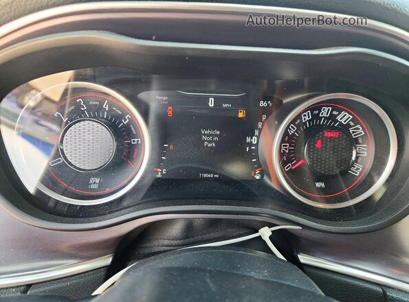 2C3CDZAG0GH275590 2016 DODGE CHALLENGER Черный Вид щитка приборов
