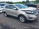2017 Ford Edge Sel Beige vin: 2FMPK3J88HBB14896