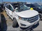 2017 Ford Edge Sel White vin: 2FMPK3J92HBB89196