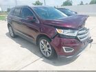 2017 Ford Edge Titanium Burgundy vin: 2FMPK3K94HBC01346