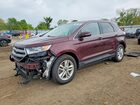 2017 Ford Edge Sel Burgundy vin: 2FMPK4J90HBB93558