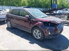2020 Ford Edge Sel Maroon vin: 2FMPK4J95LBA10213
