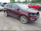 2018 Ford Edge Titanium Burgundy vin: 2FMPK4K83JBC00983