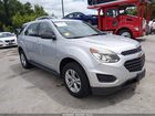 2016 Chevrolet Equinox Ls Silver vin: 2GNALBEK6G1129397