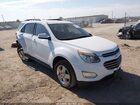 2016 Chevrolet Equinox Lt White vin: 2GNALCEK1G6215970