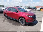 2021 Chevrolet Equinox Awd Lt Red vin: 2GNAXUEV6M6150792