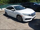 2016 Honda Civic Lx White vin: 2HGFC2F50GH505849