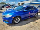 2016 Honda Civic Lx Синий vin: 2HGFC2F50GH540598