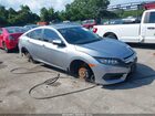 2018 Honda Civic Ex Silver vin: 2HGFC2F74JH527801