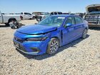 2022 Honda Civic Lx Blue vin: 2HGFE2F2XNH529248
