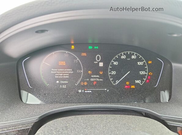 2HGFE4F80SH308298 2025 HONDA CIVIC Белый Вид щитка приборов