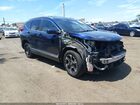 2019 Honda Cr-v Touring Blue vin: 2HKRW2H97KH606809