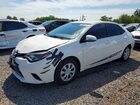 2016 Toyota Corolla L White vin: 2T1BURHE0GC718925