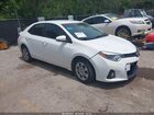 2016 Toyota Corolla S White vin: 2T1BURHE5GC674307