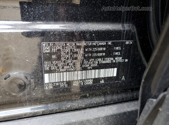 2T3B6RFV4RW073492 2024 TOYOTA RAV4 Black Widok komory silnika
