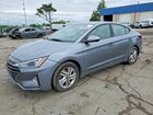 2019 Hyundai Elantra Sel Gray vin: KMHD84LF1KU812903
