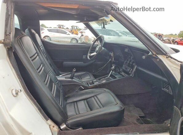1Z87L8S422146 1978 CHEVROLET CORVETTE White Vista interior trasera