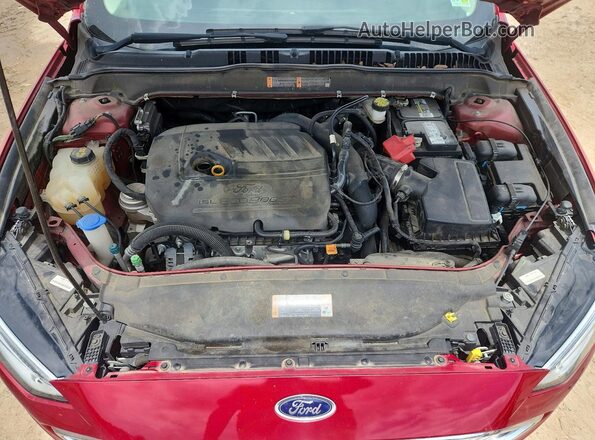 3FA6P0HD7HR339479 2017 FORD FUSION Красный Вид подкапотного пространства