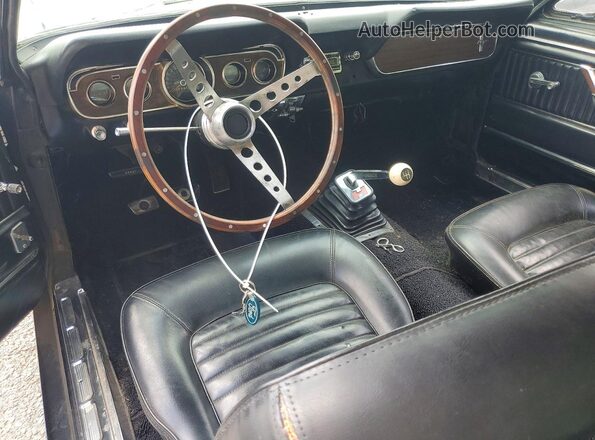 6T09A122579 1966 FORD MUSTANG Черный Вид щитка приборов