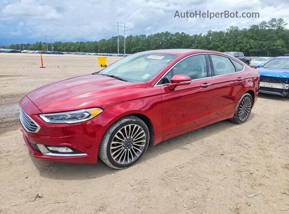 3FA6P0HD7HR339479 2017 FORD FUSION Красный Задняя левая четверть