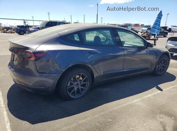 5YJ3E1EA0PF625161 2023 TESLA MODEL Gray Delantero derecho