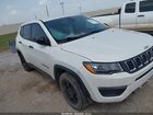 2019 Jeep Compass Sport Fwd White vin: 3C4NJCAB3KT715851