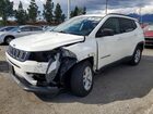 2018 Jeep Compass Sport White vin: 3C4NJCAB6JT250867