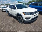 2018 Jeep Compass Sport 4x4 White vin: 3C4NJDAB3JT361236
