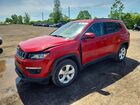 2018 Jeep Compass Latitude Red vin: 3C4NJDBB5JT145872