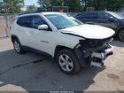 2019 Jeep Compass Latitude 4x4 White vin: 3C4NJDBB6KT650305