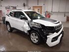 2022 Jeep Compass Latitude 4x4 White vin: 3C4NJDBB6NT110621