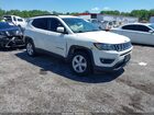 2019 Jeep Compass Latitude 4x4 White vin: 3C4NJDBB9KT696257