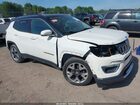 2021 Jeep Compass Limited 4x4 White vin: 3C4NJDCB7MT554958